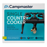 Campmaster Single Cast Iron Country Cooker with QCC Regulator