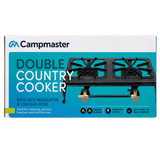 Campmaster Twin Cast Country Cooker Gas Stove with QCC Regulator
