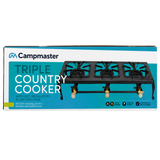 Campmaster Triple Cast Country Cooker Gas Stove with QCC Regulator
