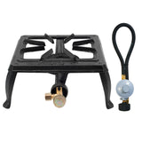Campmaster Single Cast Iron Country Cooker with QCC Regulator