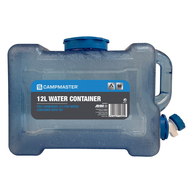 Campmaster 12L Polycarb Water Container with Tap